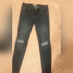 Free People Black Skinny Jeans